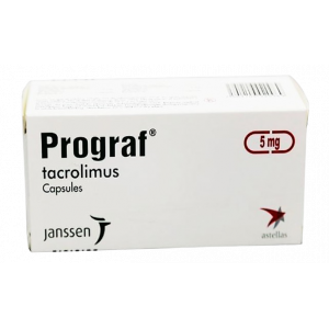 PROGRAF 5 MG ( TACROLIMUS ) 100 CAPSULES
